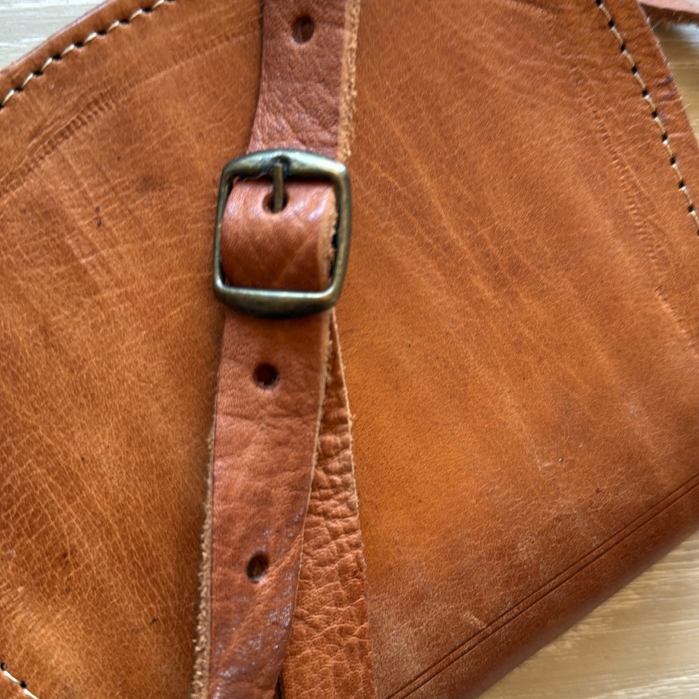 Vintage leather shoulder bag - Picture 7 of 7